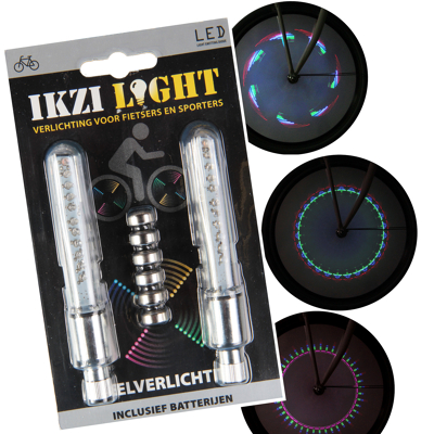 Afbeelding van IKZI Ventiellamp (2) Wiellicht 11 LED Zwart