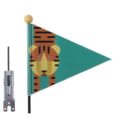 Afbeelding van Pexkids Veiligheidsvlag groen met tijgerprint