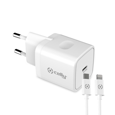 Afbeelding van Celly Thuislader USB C &gt; Lightning (MFI) kabel