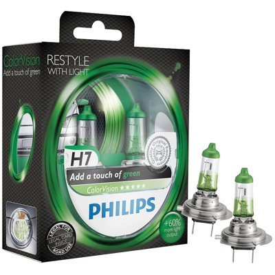 Afbeelding van Philips Autolampen Colorvision H7 Groen