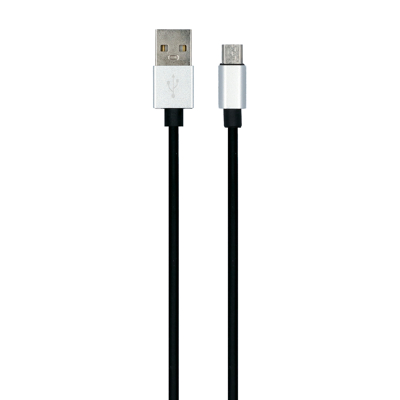 Afbeelding van CARPOINT USB to MICRO 0517073 oplaadkabel Zwart/Grijs