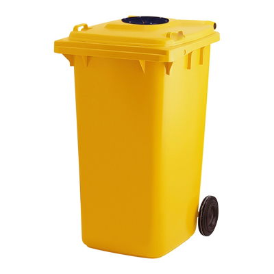 Afbeelding van Container met glasrozet geel