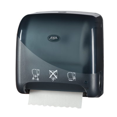 Afbeelding van Euro Products Pearl Autocut Mini Matic XL Handdoekrolautomaat Zwart