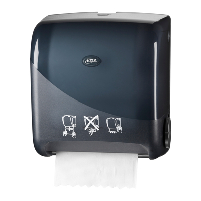 Afbeelding van Euro Products Handdoekautomaat Autocut E matic Zwart