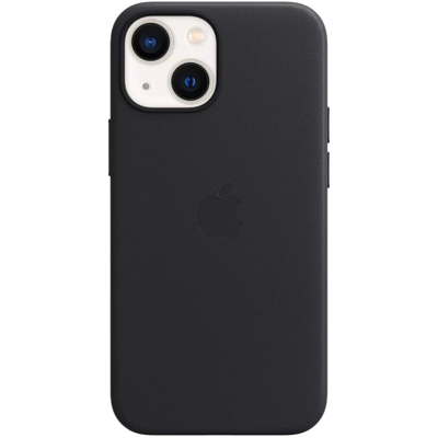 Abbildung von Apple Leder MagSafe Hülle iPhone 13 Mini Midnight MM0M3ZM/A