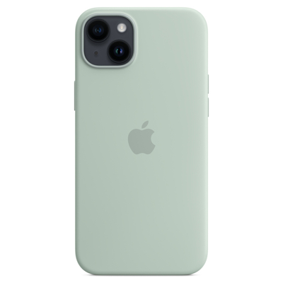 Abbildung von Apple Silikon MagSafe Hülle iPhone 14 Plus Succulent MPTC3ZM/A