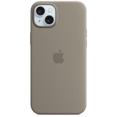 Abbildung von Apple MagSafe Silikon Back Cover Beige iPhone 15 Plus