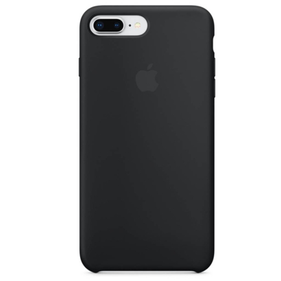 Abbildung von Apple iPhone 8 Plus Hülle Silikon Original Soft Case/Backcover Handyhülle Schwarz