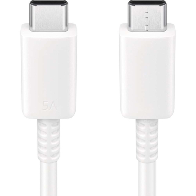 Abbildung von USB C auf Kabel von Samsung Weiß Kunststoff