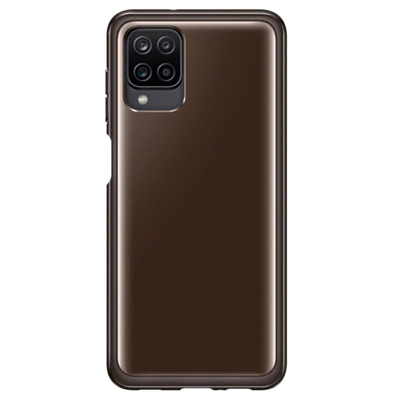 Abbildung von Samsung Soft Clear Kunststoff Back Cover Schwarz Galaxy A12