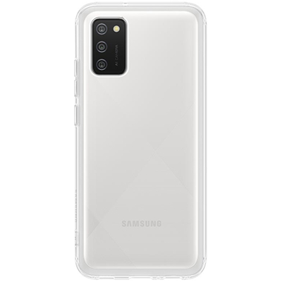 Abbildung von Samsung Galaxy A02s Hülle Silikon Soft Case/Backcover Handyhülle Transparent