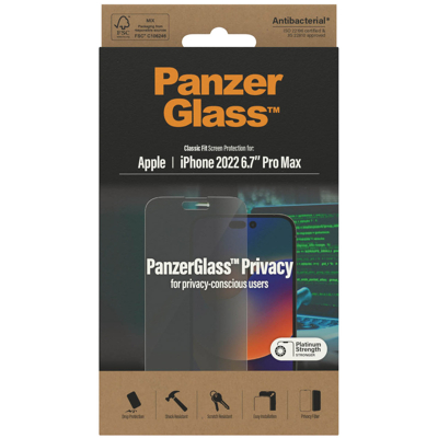 Abbildung von Panzerglass Gehärtetes Glass Privacy Displayschutzfolie Apple iPhone 14 Pro Max