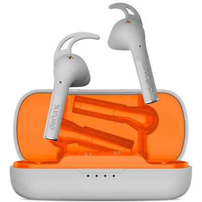 Abbildung von Defunc True Sport In Ear Kopfhörer Bluetooth Grau Kunststoff