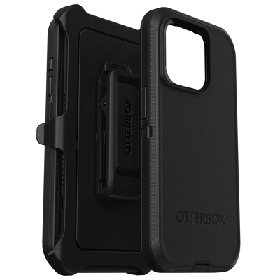 Abbildung von Apple iPhone 15 Pro Hülle Kunststoff OtterBox Hard Case/Backcover Handyhülle Schwarz Shockproof/Stoßfest