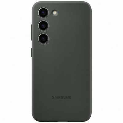 Abbildung von Samsung Galaxy S23 Hülle Silikon Soft Case/Backcover Handyhülle Grün