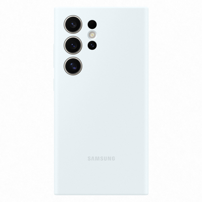 Abbildung von Samsung Silikon Back Cover Weiß Galaxy S24 Ultra