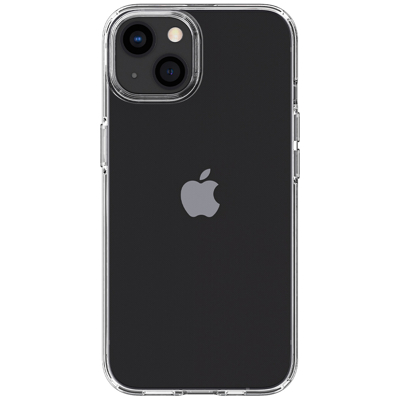 Abbildung von Apple iPhone 13 Hülle Silikon Spigen Soft Case/Backcover Handyhülle Transparent