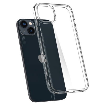 Abbildung von Apple iPhone 14 Plus Hülle Kunststoff Spigen Hard Case/Backcover Handyhülle Transparent Shockproof/Stoßfest