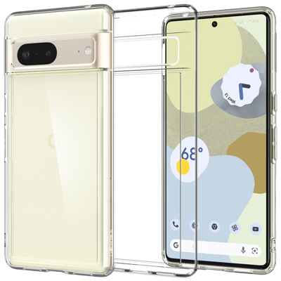 Abbildung von Google Pixel 7 Hülle Kunststoff Spigen Hard Case/Backcover Handyhülle Transparent Shockproof/Stoßfest