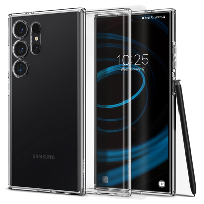 Abbildung von Samsung Galaxy S24 Ultra Hülle Silikon Spigen Soft Case/Backcover Handyhülle Transparent