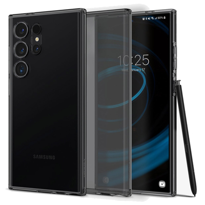 Abbildung von Samsung Galaxy S24 Ultra Hülle Silikon Spigen Soft Case/Backcover Handyhülle Transparent