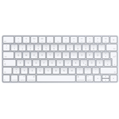 Abbildung von Apple Magic Keyboard QWERTZ Aluminium (deutsche Tastatur) MLA22D/A