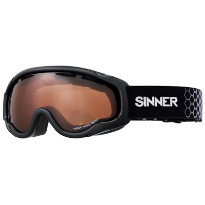 Afbeelding van Sinner Fierce Skibril Zwart Met Oranje Sintec Lens
