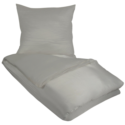 Billede af Silke sengetøj dobbeltdyne 200x220 cm Gråt 100% Butterfly Silk