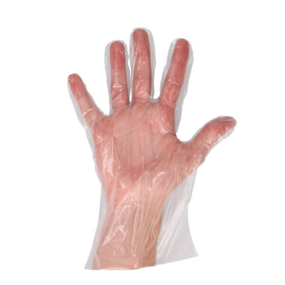 Afbeelding van Transparante PE Handschoenen CMT Geruwd 20my op Kaart One size