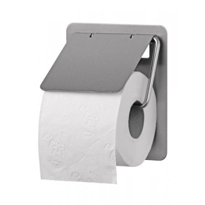 Afbeelding van Toiletpapierdispenser SanTRAL, Toiletrolhouder 1rols RVS, RVS anti fingerprint coating