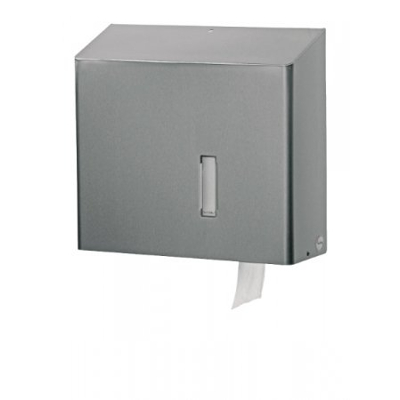 Afbeelding van Toiletpapierdispenser SanTRAL, Jumboroldispenser groot, RVS anti fingerprint coating
