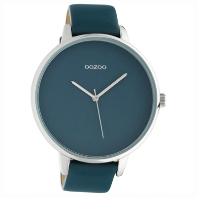Afbeelding van OOZOO C10571 Horloge Timepieces staal/leder Virridi Green 48 mm