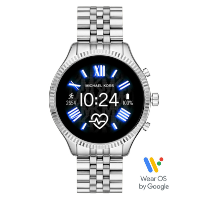 Afbeelding van Michael Kors MKT5077 Access Lexington Gen 5 Display Smartwatch zilverkleurig 45 mm