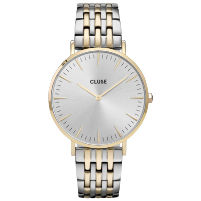 Afbeelding van CLUSE CW0101201025 Horloge La Boheme Silver Gold 38 mm