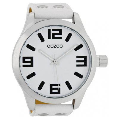Afbeelding van OOZOO C1000 Horloge Timepieces Collection wit 51 mm