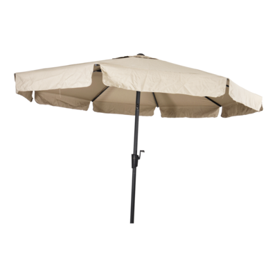 Afbeelding van Les Libra parasol met volant ecru 3 m Stof