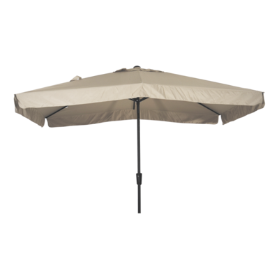 Afbeelding van Les Libra parasol met volant ecru 3x2 m Stof