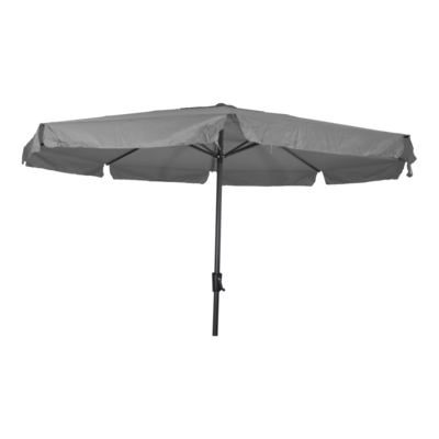 Afbeelding van Les Libra parasol met volant grijs 3.5 m Stof