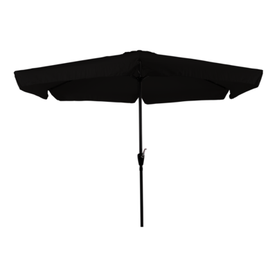 Afbeelding van Lesli parasol Gemini Zwart 3 meter rond