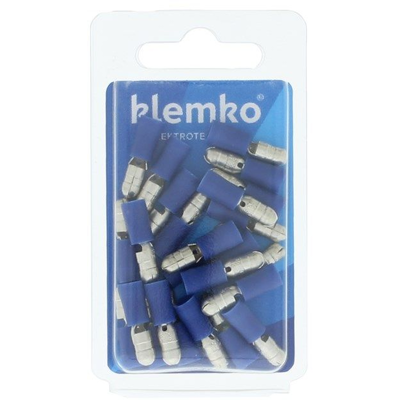 Afbeelding van Klemko geïsol. kabelschoen blauw rondsteker 5 mm 25 stuks