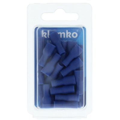 Afbeelding van Klemko geïsol. kabelschoen blauw rondstekerhuls 5 mm 25 stuks