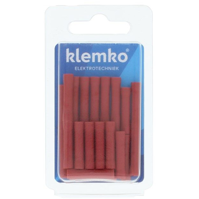 Afbeelding van Klemko geïsol. kabelschoen rood stootverbinder 25 stuks