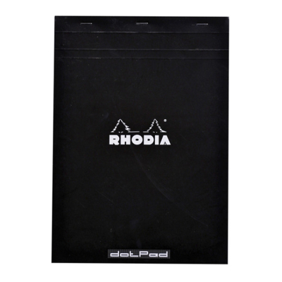 Afbeelding van Schrijfblok Rhodia A4 80vel dots 90gr zwart