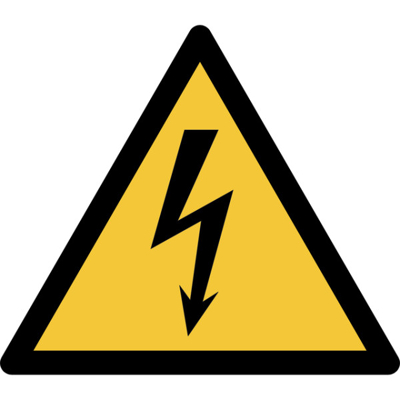 Afbeelding van Pictogram Tarifold waarschuwing elektrische spanning 200x176mm