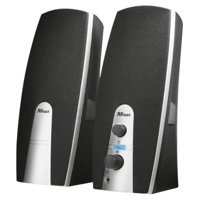 Afbeelding van Trust mila 2.0 speaker set (front volume control) 5 10 w zwart/zilver 16697
