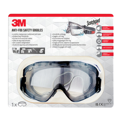 Afbeelding van Ruimzichtbril 3M anti fog Safety krasbestendig