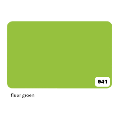 Afbeelding van Etalagekarton Folia 1 zijdig 48x68cm 380gr nr941 fluor groen