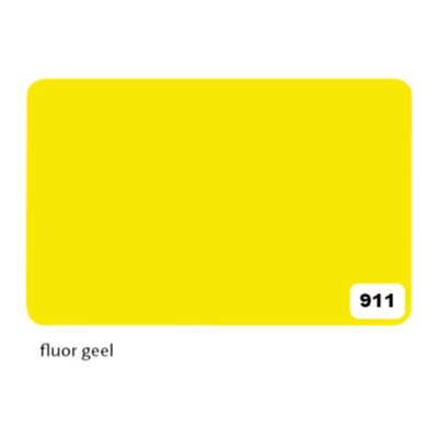Afbeelding van Etalagekarton Folia 1 zijdig 48x68cm 380gr nr911 fluor geel