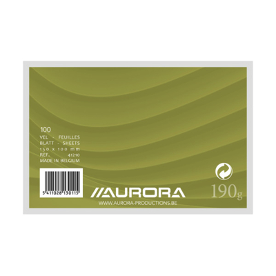Afbeelding van Systeemkaart Aurora 150x100mm blanco 190gr wit
