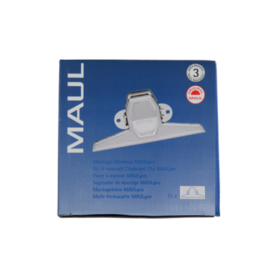 Afbeelding van Papierklem MAUL Pro 125mm capaciteit 20mm zilver